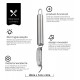 Descascador de Frutas e Legumes 20cm Vertical Inox Mimo Style